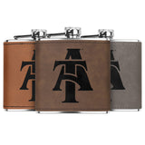 Aggie Faux Leather Flask