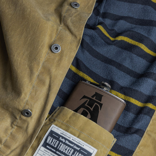 Aggie Faux Leather Flask