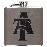 Aggie Faux Leather Flask