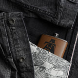 Aggie Faux Leather Flask